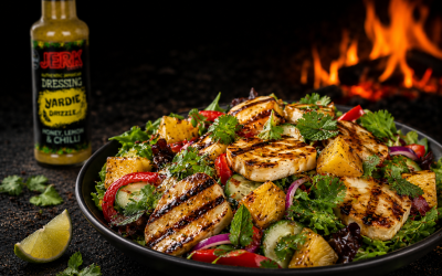 Jerk Halloumi Pineapple Salad