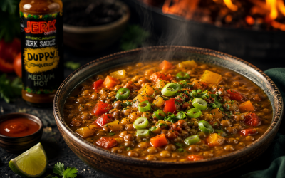 Jerk Lentil and Vegetable Soup