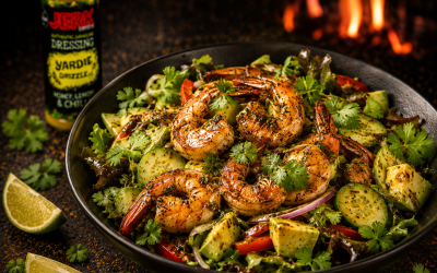 Jerk Prawn Avocado Salad