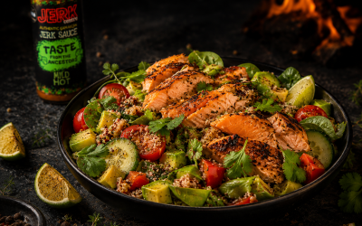 Jerk Salmon Superfood Salad