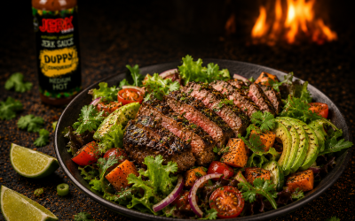 Jerk Steak and Sweet Potato Salad
