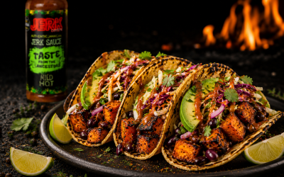 Jerk Sweet Potato & Black Bean Tacos