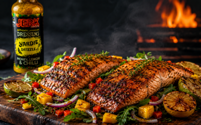 salmon and salad yardie